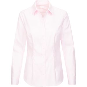 Seidensticker dames blouse slim fit, twill, roze -  Maat: 48