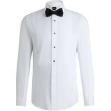 BOSS - Hank Slim Fit - Smoking Overhemd - Wit - Cadeauset met Strikje