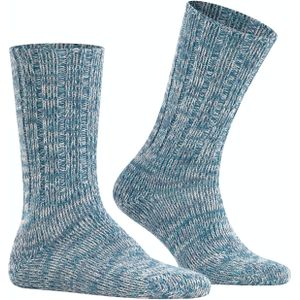 FALKE - Brooklyn - Kniekousen - Donkerblauw - Biologisch Katoen