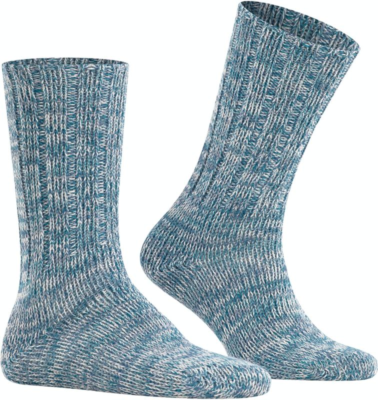 FALKE - Brooklyn - Kniekousen - Donkerblauw - Biologisch Katoen