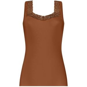 TEN CATE Secrets Lace women singlet met kant (1-pack), dames singlet, pecan