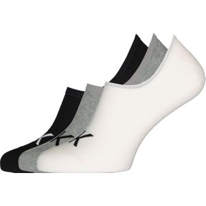 Calvin Klein herensokken Albert (3-pack), onzichtbare sokken, grijs, wit en zwart -  Maat: One size