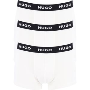 HUGO trunks (3-pack), heren boxers kort, wit -  Maat: XXL
