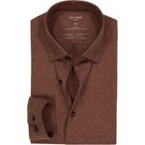 OLYMP Luxor 24/Seven Overhemd, modern fit, New Kent, Bruin