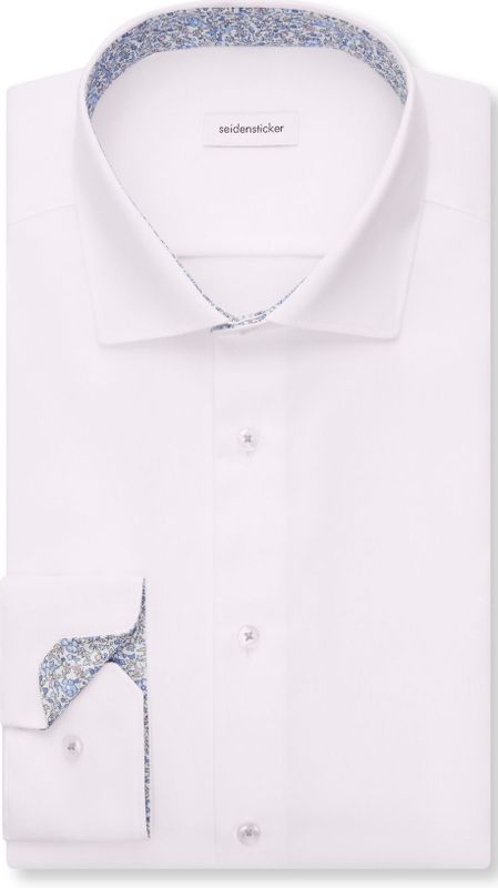 Seidensticker regular fit overhemd, popeline, wit