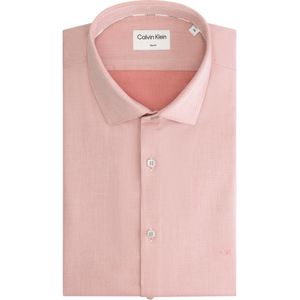 Calvin Klein slim fit overhemd, 2tone Structure Slim Shirt, antiek roze 37