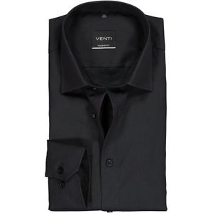 VENTI modern fit overhemd, mouwlengte 7, zwart 46