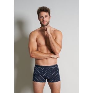TOM TAILOR heren boxer normale lengte (1-pack), donkerblauw dessin