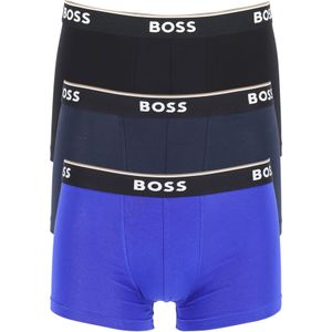 HUGO BOSS Power trunks (3-pack), heren boxers kort, blauw, zwart, blauw -  Maat: M