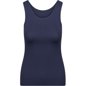 RJ Bodywear Pure Color dames top (1-pack), hemdje met brede banden, donkerblauw
