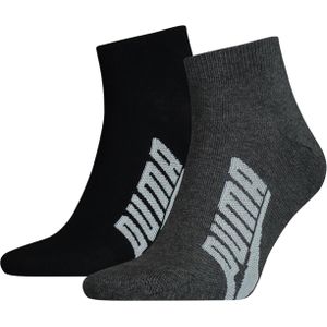 Puma Unisex Bwt Lifestyle Quarter (2-pack), unisex hoge enkelsokken, zwart, wit