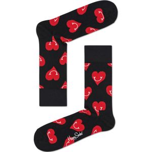 Happy Socks Smiley Heart Sock, unisex sokken - Unisex - Maat: 41-46