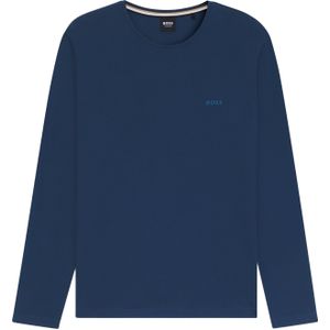 BOSS - Mix&Match - Longsleeve T-shirt - Blauw - Heren Lounge Shirt