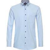 Redmond Casual Overhemd blauw, Effen