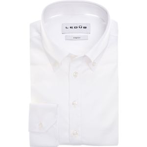 Ledub modern fit polo overhemd, tricot, jersey, wit
