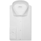 Seidensticker regular fit overhemd, mouwlengte 7, structuur, wit