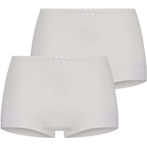 RJ Bodywear Pure Color Extra Comfort dames short (2-pack), wit