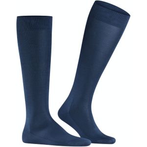 FALKE Tiago heren kniekousen, blauw (royal blue) -  Maat: 47-48