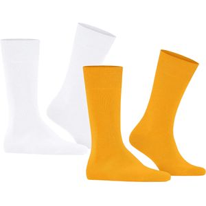 Burlington Everyday 2-Pack herensokken, geel (spectra yellow)