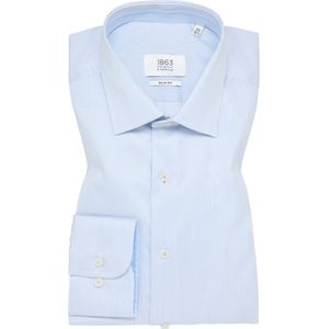 ETERNA 1863 slim fit premium overhemd, twill heren overhemd, lichtblauw met wit gestreept 41