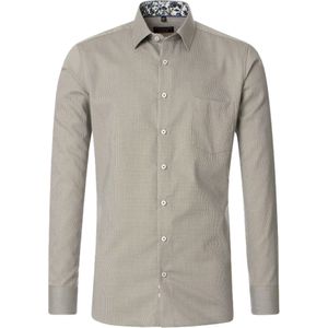3 voor 99 | Redmond modern fit overhemd, structuur, groen