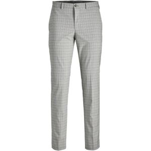 JACK & JONES Solaris Check Trouser loose fit, heren pantalon, grijs -  Maat: 50