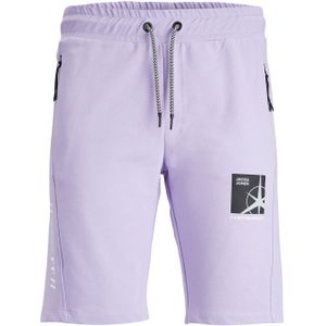 JACK & JONES Filo Sweat Shorts regular fit, heren joggingbroek kort, lavendelpaars -  Maat: L