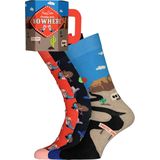 Happy Socks Welcome To.. Socks Gift Set (3-pack), unisex sokken in cadeauverpakking - Unisex - Maat: 36-40