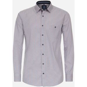 3 voor 99 | Redmond comfort fit overhemd, popeline, blauw dessin