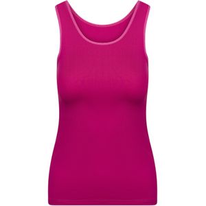 RJ Bodywear Pure Color dames top (1-pack), hemdje met brede banden, fuchsia -  Maat: S