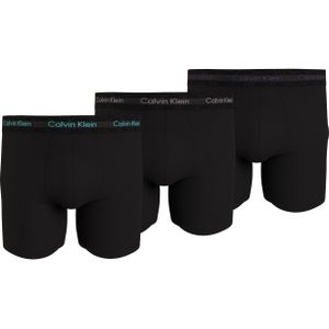 Calvin Klein Boxer Briefs (3-pack), heren boxers extra lang, zwart -  Maat: XS
