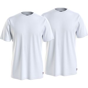 Tommy Hilfiger T-shirt (2-pack), T-shirt O-hals, wit -  Maat: M