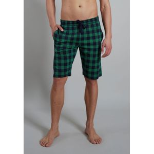 Ceceba heren pyjama- of loungebroek, donkerblauw geruit