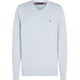 Tommy Hilfiger heren pullover Katoenen - blauw