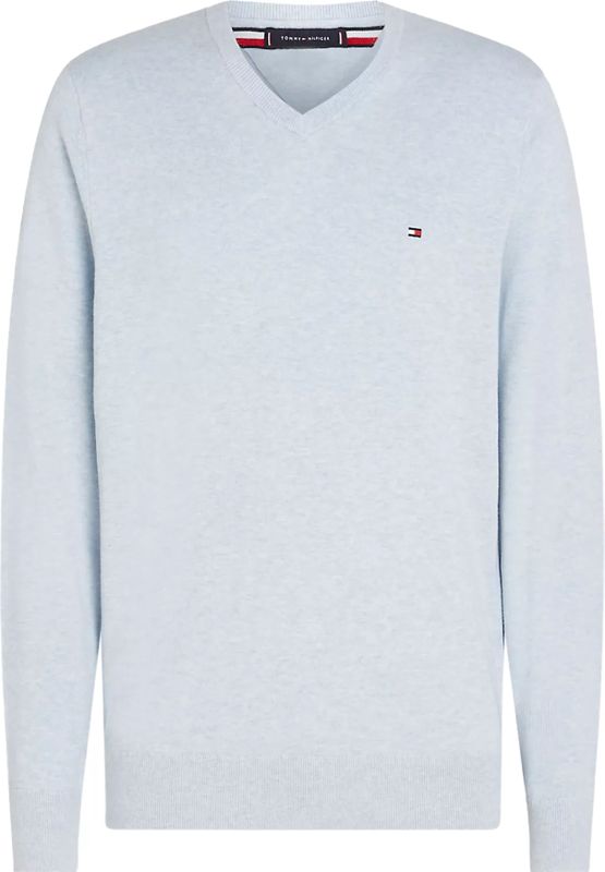 Tommy Hilfiger heren pullover Katoenen - blauw