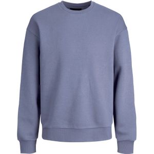 JACK & JONES Star basic sweat crew neck regular fit, heren sweatshirt katoenmengsel met O-hals, grijs-blauw -  Maat: XS