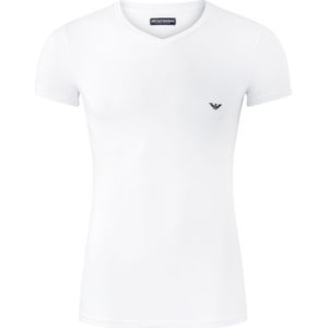 Emporio Armani T-shirt Iconic (1-pack), heren stretch T-shirt V-neck, wit -  Maat: L