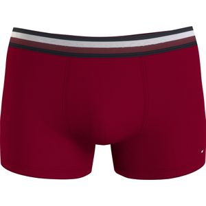 Tommy Hilfiger trunk (1-pack), heren boxer normale lengte, rood -  Maat: S