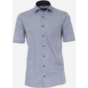 CASA MODA comfort fit overhemd, korte mouw, structuur, blauw 54