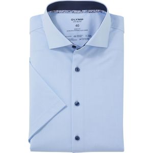 OLYMP 24/7 Level 5 body fit overhemd, korte mouw, Dynamic Flex, bleu