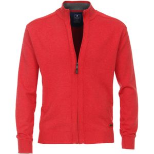 Redmond heren vest katoen, opstaande kraag, rood (middeldik) -  Maat: 4XL