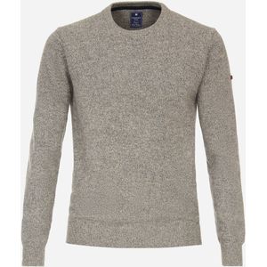 Redmond heren trui wol- met katoenmengsel, O-hals, grijs (middeldik)