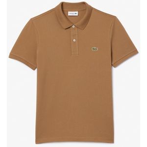 Lacoste Slim Fit polo, cookie lichtbruin