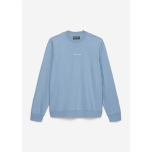 Marc O'Polo regular fit sweatshirt, heren trui katoen met O-hals, grijsblauw (middeldik)