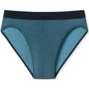 SCHIESSER 95/5 slip (1-pack), heren rioslip stretch biologisch katoen gedessineerd blauwgrijs