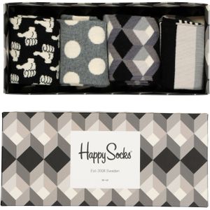 Happy Socks sokken, Happy Black White Gift Box - Unisex - Maat: 36-40