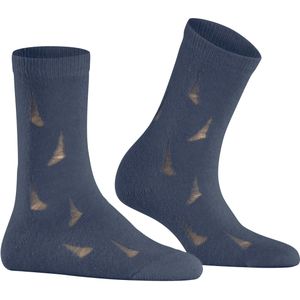 FALKE - Distressed - Wol Alpaca Sokken - Blauw - Dames