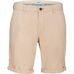 JACK & JONES Fury Shorts regular fit, heren chino korte broek, beige -  Maat: L