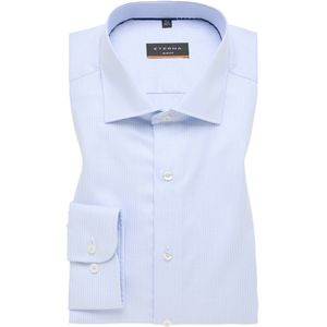 ETERNA slim fit overhemd, structuur, lichtblauw