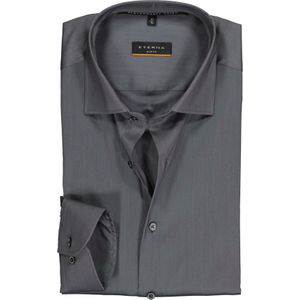 ETERNA - Slim Fit Performance - Overhemd - Grijs - Superstretch Lyocell